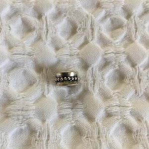 Silver clip on charm